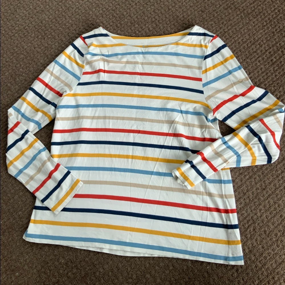 Colorful striped long sleeve tunic